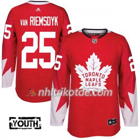 Toronto Maple Leafs Trikot James Van Riemsdyk 25 Adidas 2017-2018 Rot Alternate Authentic - Kinder